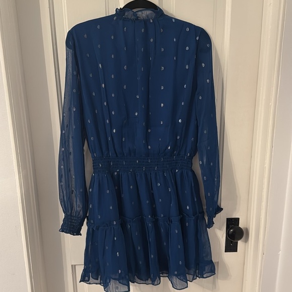 NSR // Azure Sheer Long Sleeve Dress - Picture 8 of 8